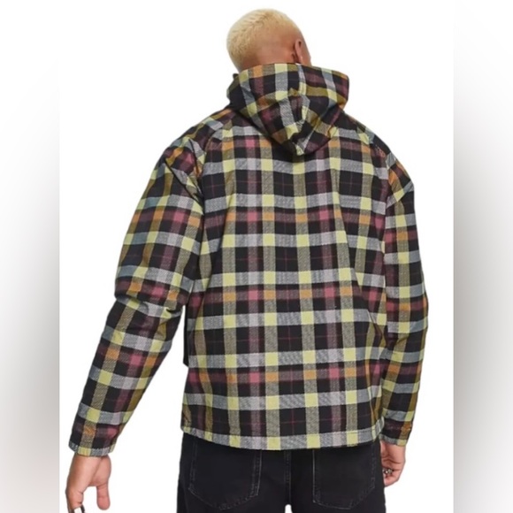 The North Face Ripstop Wind Hooded Jacket Hoodie Plaid Men's Size Small  - NWT - Picture 2 of 13